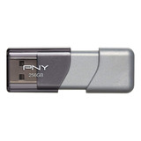 Memoria Usb Pny Turbo Attaché 3 256gb 3.0 Gris