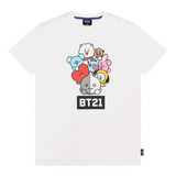 Remera Bt21 - Unisex Blanca - Kpop Merchandise Bts 