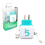 Cargador Pared Usb 2.1 Amp Doble Usb Lightning Iglu5