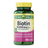 Biotina Spring 10000 Mcg X120 - Unidad a $681