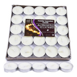 100 Pzs Velas Tea Light Flotantes Sin Aroma De Alta Calidad