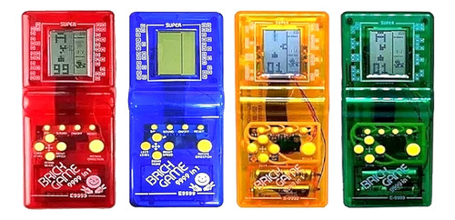 Kit 4 Jogos Mini Game Brick Game 9999 Jogos Blocos Tetris