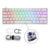 (bl) Gk61 Mini Teclado Mecánico Portátil Para Juegos Al 60%