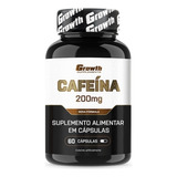 Cafeína 210mg 60 Caps Thermogênico Growth Supplements