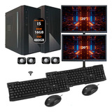 Kit 2 Computador Completo Core I5 16gb Ssd 480gb Monitor 20