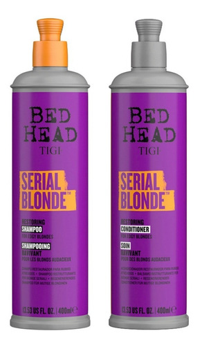 Tigi Bed Head Kit Serial Blonde Sh + Aco Rubios 400ml