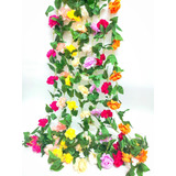 Guirnalda Flores De Peonía Artificial Varios Colores 1250