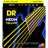 Hi-def Neon Cuerdas Para Guitarra Eléctrica (nye-9)