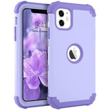 Funda Para iPhone 11, Violeta/resistente/silicona/rigida