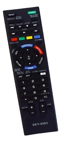 Controle Remoto Tv Universal Compativel Sony Bravia Netflix