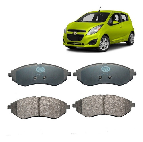 Juego Pastilla Freno Del Para Chevrolet Spark Gt 1.2 2010-16