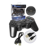 Controle Com Fio Para Ps3 Kapbom Kap-3 Rápido Cor Preto