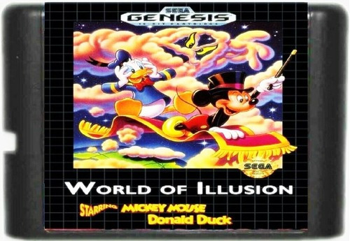Jogo De Mega Drive World Of Illusion Mickey Mouse, Sega