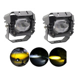 2 Faros Led Premium Auto Moto Exploradora Luz Potente Lupa