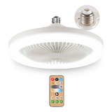 Ventilador De Techo De 3 Modos, Luz Led Moderna Y Silenciosa