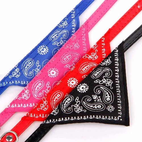 Collar Pañoleta Mediano Para  Mascota - Correa Y Bandana