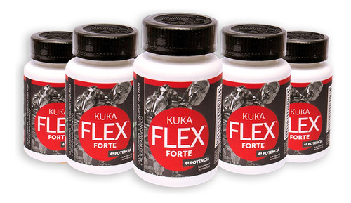 Kuka Flex Forte Premium Kukamonga Formula - Cinco Frascos