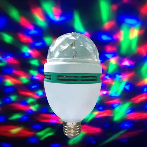 Lampara Led Giratoria 3w Rgb Foco 3 Colores Fiesta