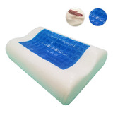 Almohada En Gel Memory Foam Viscoelástica Forma Cervical 