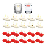 Velas Flotantes Sin Perfume Para Centros De Mesa, 40 Velas F