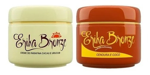 Kit Erika Bronze Parafina E Cacau + Acelerador Cenoura 