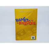 Apenas O Manual - Banjo - Kazooie - Nintendo 64 - Usa