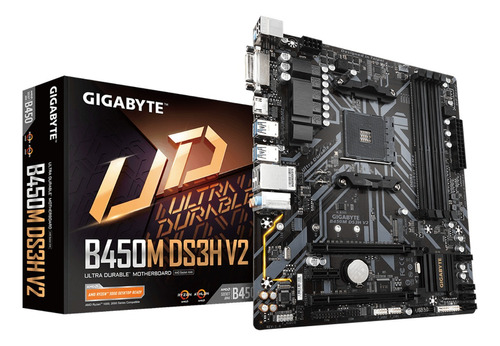 Motherboard Gigabyte Amd B450m Ds3h V2 Am4 Ryzen B450 Ddr4