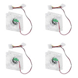 Ventilador De 4 Piezas 12v Dc Led Multicolor 80mm 8025 8cm