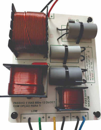 Kit 06 Unid. Divisor De Frequência 3 Vias 800w 8 Ohms