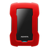 Disco Duro Externo Adata Hd330 2.5' 2tb Usb 3.1 Rojo/negro