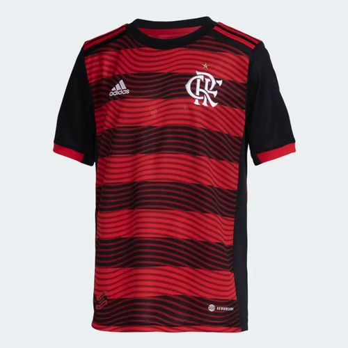 Camisa Infantil Juvenil Flamengo adidas I 2022 2023 Ha8342