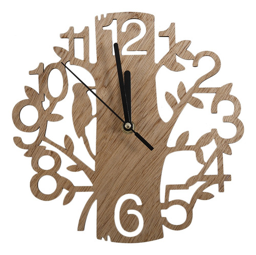 Reloj De Pared Moderno De Madera Con Diseño Vintage Relojes