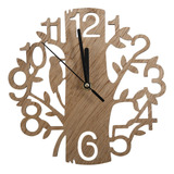 Reloj De Pared Moderno De Madera Con Diseño Vintage Relojes