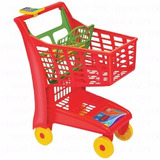 Carrinho Supermercado Infantil Market Vermelho - Magic Toys