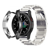 Pulseira De Aço + Case Para Galaxy Watch 4 Classic 46mm/42mm