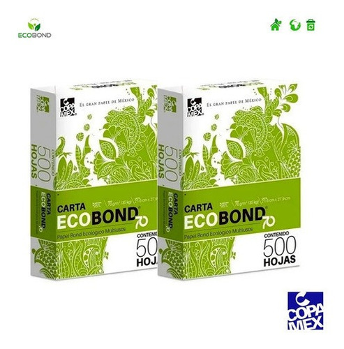 Hojas De Maquina Blancas Papel Bond 1000 Hojas Ecobond