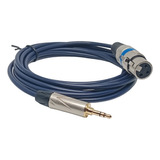 Cable Plug Auxiliar Trs 3,5mm A Canon Xlr Hembra 1mts