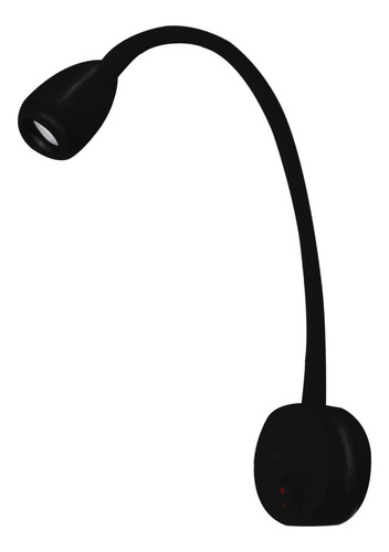 Arandela Cabeceira De Cama Led Bivolt Ideal Para Leitura Cor Preto 110v/220v (bivolt)