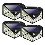 Pack 4 Foco Solar Exterior 100ledsh-100 / Ofertas Claras