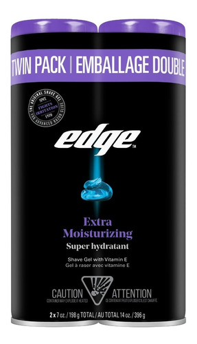 Espuma Para Afeitar Edge Extra Moisturizing Pack 2