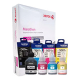 Kit 4 Tinta Original Brother Btd60b Bt5001 + Pack 500 Hojas