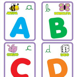 Papel Parede Adesivo Infantil Alfabeto Bichinhos 0,50m