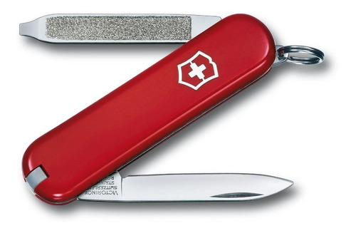 Corta Pluma Victorinox Escort 6 Usos Brillante 23007 Color Rojo