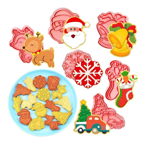 Cortador De Galletas Partywind  De Navidad, 6 Estilos  Cgr3