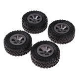 4pcs 73mm Neumáticos De Goma Rueda Para Wpl Rc Camión