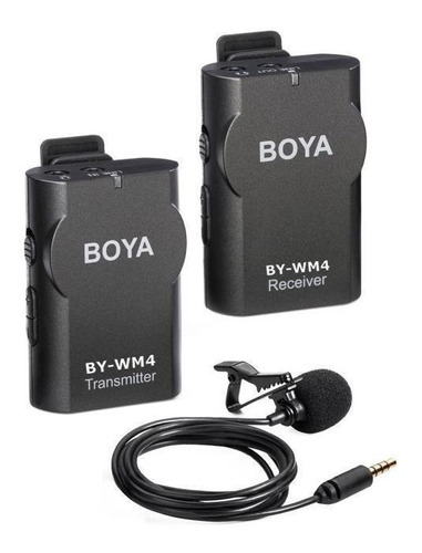 Micrófono Boya By-wm4 Condensador Omnidireccional Color Negro