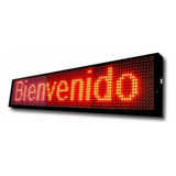 Letrero Led Rojo De 100x20cm Programable Wifi-usb