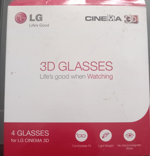 LG Cinema 3d Glasses Ag-f310. 4 Unidades