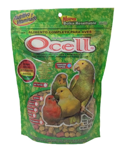 Ocell Alimento Completo Granulado Para Aves 500 Gr