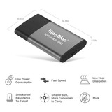 Mini Hd Ssd Externo Portatil 500gb Usb 3.0 Kingdian Na Caixa Cor Cinza